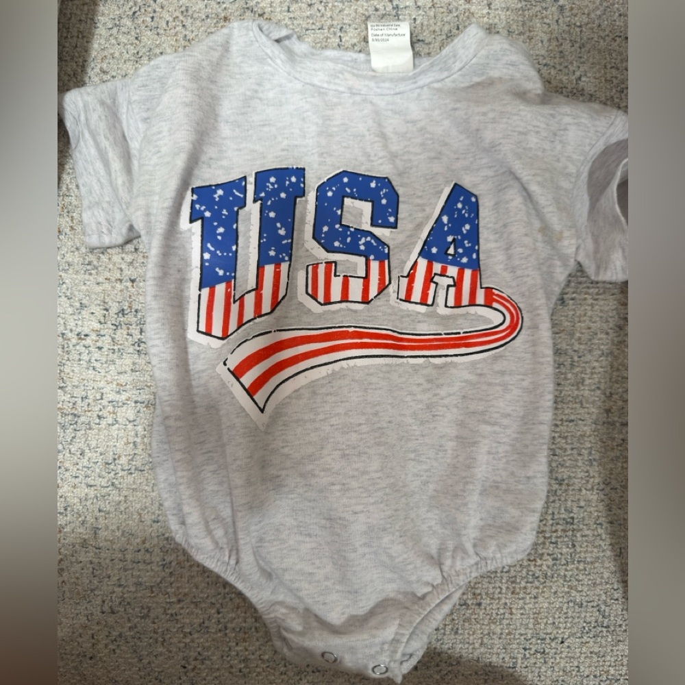 USA Graphic Baby Onesie